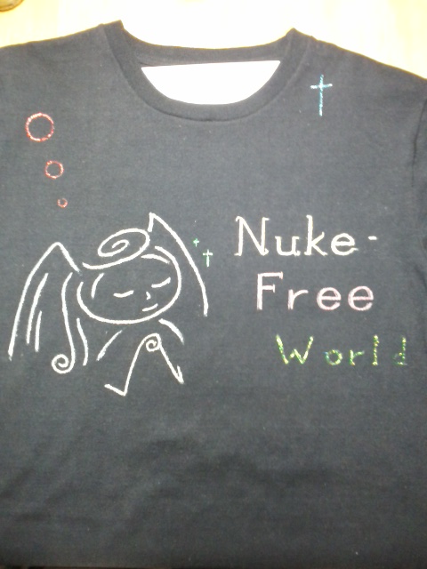 Message T-shirt in the making --- 制作中のメッセージTシャツ