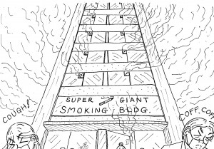 「チョー巨大喫煙所」・・こんなもん、作っちゃ困りますよね。 ダーティ ボムはこれ以上に困りものなのです。